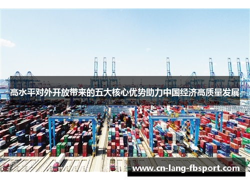 高水平对外开放带来的五大核心优势助力中国经济高质量发展